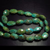 285 Ctw - Full Strand - Natural ARIZONA - Tourquise - Huge Size 15 - 20 mm Faceted Nuggest Gorgeous Sparkle Old Looking Nice Pattern